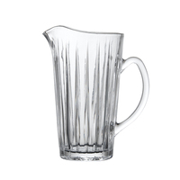 Carafe à eau en verre avec poignée, pichet blanc en cristal, design gravé, nouveau,