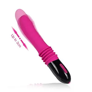 Vibratore telescopico multifrequenza giocattoli adulti del sesso vibratore Dildo femminile a 10 frequenze