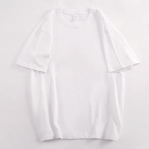 T-shirt pour femme en coton 100% 230 g/m², couleur unie, décontracté, ample, grande taille, manches courtes, impression personnalisée - Product Image 4