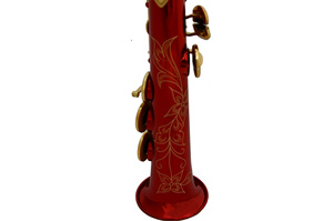 Chất lượng cao cao cấp chuyên nghiệp treble b-flat Saxophone trong sơn màu đỏ chia Soprano <span class=keywords><strong>sax</strong></span> - Product Image 2