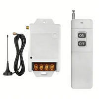 Interrupteur à distance sans fil RF433Mhz 110V 220V 30A, portée 5000M, télécommande pour portail électrique, éclairage, pompe à eau 433MHZ