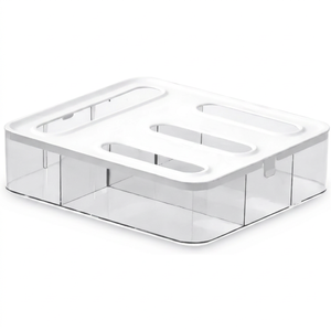 <b>Storage</b> Bag Organizer with clear Window Stackable <b>Storage</b> <b>Drawer</b> Acrylic <b>Plastic</b> Bag <b>Storage</b> Kitchen Ziplock Bag Organizer - Product Image 1