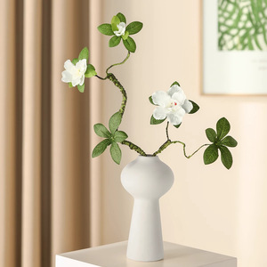 Azalée artificielle Xinyuan, branche unique, fleur en plastique, plante décorative pour la maison, pour usage intérieur - Product Image 1