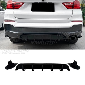 Car Rear Bumper Spoiler Lip <strong>Diffuser</strong> Modification Part For BMW <strong>X4</strong> F26 M Sport 2014-2018 Bumper Guard Protector Cover Accessories - Product Image 1