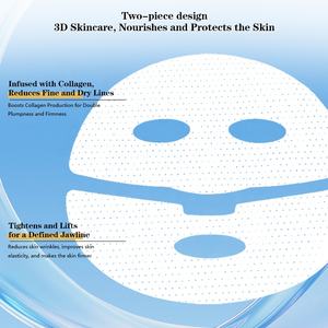 Mascarilla Facial Seca de Colágeno Bio Herbal con Vitamina C Hidratante de Marca Privada - Sensación de Gel Calmante Instantáneo para Piel Sensible <span class=keywords><strong>del</strong></span> Rostro y Nariz ODM - Product Image 3