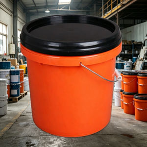 Seau en plastique de 16 L pour produits chimiques et peintures, seau scellé avec couvercle pour revêtements, seau en plastique de 16 L - Product Image 1
