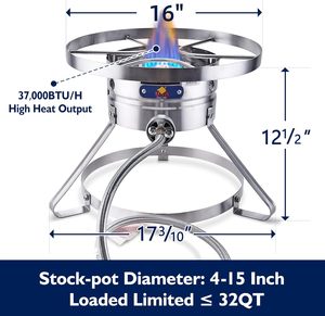 Estufa de Gas Portátil de un Solo Quemador para Acampar al Aire Libre, Cocina, Hogar, Mini Quemador de Gas de Acero Inoxidable, Llama Azul, Quemador de Gas Natural - Product Image 2