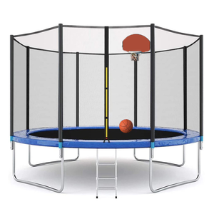 Tengtai unisex Professionnel hộ gia đình trẻ em người lớn trả lại nhảy ngoài trời Trampoline với Net mua một tấm bạt lò xo - Product Image 1
