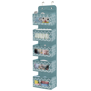 2020 Vải Bền Cao Cấp Trên Cửa 4 Túi Treo Lưu Trữ Tổ Chức Với Cửa Sổ Rõ Ràng - Product Image 1
