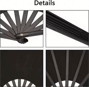 Éventail en plastique gravé avec logo, idéal pour les mariages, les fêtes, les cadeaux promotionnels et les sacs cadeaux – Vente en gros - Product Image 4