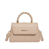 Sac à main carré petit et élégant pour femmes, tendance décontractée, couleur unie, pour filles et femmes