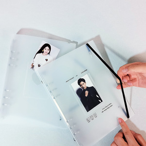 INS versión coreana A5 corazón mate plástico álbum de hojas sueltas cubierta de PP de 3 pulgadas para foto <span class=keywords><strong>Polaroid</strong></span> para chica ventilador libro de almacenamiento de <span class=keywords><strong>fotos</strong></span> - Product Image 4