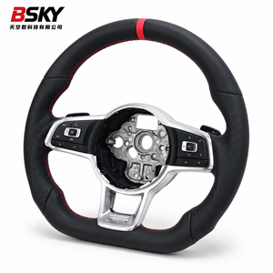 Volant sport en cuir universel pour Volkswagen Golf <span class=keywords><strong>5</strong></span> 6 7 7.<span class=keywords><strong>5</strong></span> R MK5 MK6 MK7 MK7.<span class=keywords><strong>5</strong></span> GTI Polo Passat CC Plug and Play - Product Image 6