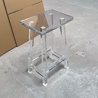 Tabouret de bar transparent en acrylique pour bars à vin, discothèques, hôtels, îlots de cuisine, tabouret de comptoir en acrylique, chaise transparente OEM ODM