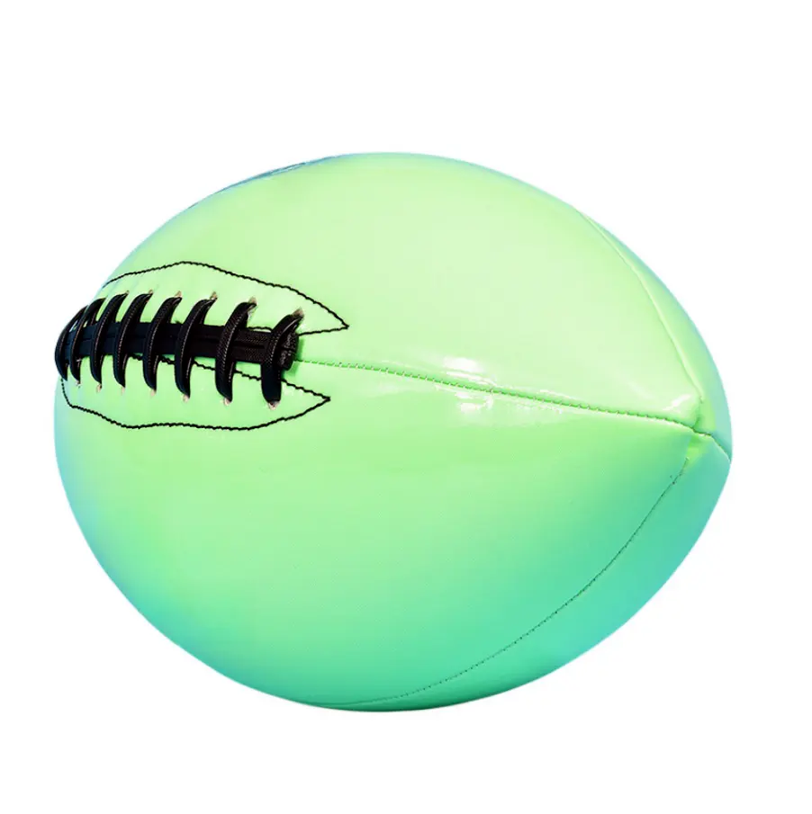 Pallone da allenamento per bambini riflettenti bagliore al buio n. 6 personalizzato Rugby americano n. 9 in gomma da calcio per una maggiore visibilità