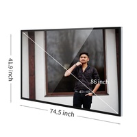 Tableau blanc intelligent interactif 43 65 86 pouces cadre ouvert lcd ordinateur ip65 surface étanche vga écran tactile capacitif moniteur