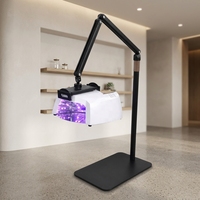 Nouvelle lampe UV LED 2-en-1 pour manucure et pédicure 90W, professionnelle, sans fil, avec support au sol