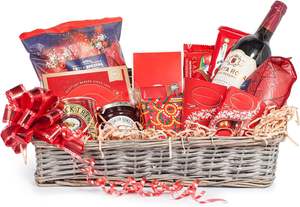 Yulin Jiafu Create Eco-Friendly Nautical Style Wicker Gift <strong>Hamper</strong> <strong>Basket</strong> <strong>Kit</strong> for Christmas Baby Shower Birthday Gifts - Product Image 4