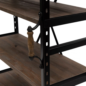 Hoolnn AY-359 Französisches Vintage-Holz Umweltfreundliches Langlebiges Antikes Bücherregal Multifunktionales Wohnzimmer Schlafzimmer Büro - Product Image 4