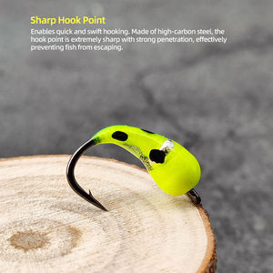 Leurres de pêche à la <span class=keywords><strong>mouche</strong></span> pour truites et achiganes, nymphes à tête de perle en laiton, scuds, insectes, vers, larves de caddis, appâts insectes pour la pêche sur glace, rivière et lac - Product Image 5