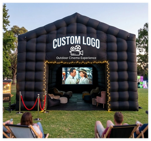 Tente de cinéma gonflable 2-en-1 avec écran LED, tente de discothèque gonflable, tente de cinéma pour fêtes en plein air - Product Image 1
