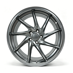 Jantes en alliage d'aluminium forgé Zorlen 18-20 pouces, finition argentée, design multi-branches, pour Audi A3/A4 <span class=keywords><strong>Mercedes</strong></span> de la série 3/5 - Product Image 1