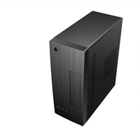 Boîtier PC Meway Mid Tower MicroATX pour bureau avec fenêtre latérale, 3 ventilateurs, matériau SPCC, GPU 195mm, stock limité