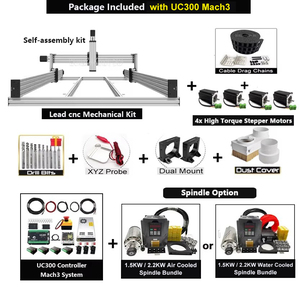 10 % de Réduction BulkMan3D Lead Kit Complet CNC Routeur 4 Axes UC300 Mach3 Moteurs Pas à Pas en Boucle Ouverte 2,45 N.m pour Travail du Bois - Product Image 2