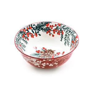 Tazón de Porcelana para Servir con Decoración Navideña DIAM 20CM de altura, 9CM de diámetro - Product Image 1