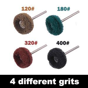 Ensemble de 40 roues abrasives de 1 pouce, roues de polissage, tampons de 25 mm, tête de ponçage, <span class=keywords><strong>brosse</strong></span> de polissage pour outils - Product Image 6
