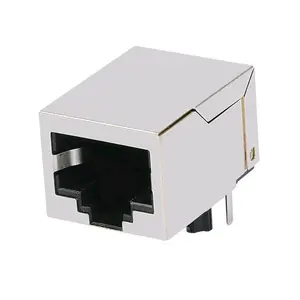 E5908-Conector fêmea dos ethernet RJ45 modular do JACK Cat6 da série E5908-1507Q2-L 10P8C sem magnético