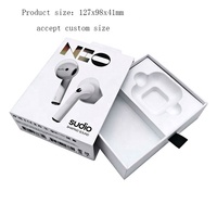 Boîte d'écouteurs blanche de luxe personnalisée de l'usine d'écouteurs A6s, emballage de produit électronique avec logo personnalisé