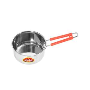 premium Stainless Steel Flat Induction Base Tea Coffee Milk <b>Sauce</b> <b>Pan</b> with Handle Material Stainless Steel Finish Type Polished - Product Image 3