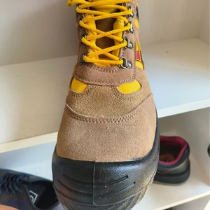 Safety Shoes Men Steel Toe Suede Mid-Cut Anti-Slip Factory <b>Work</b> <b>Boots</b> - Product Image 2
