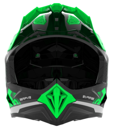 New Hot Selling ECE DOT Approved Off Road Casque Moto Black Fluorescence Green ABS Material Motocross Adventure Safe Crash Casco