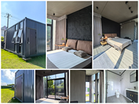 Villa préfabriquée extensible à double aile avec cuisine et salle de bain complètes pour projets de complexes hôteliers à l'étranger