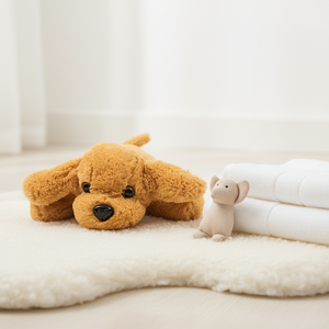 Jouets pour chiots en <span class=keywords><strong>peluche</strong></span> de polyester super doux, écologiques, <span class=keywords><strong>anti</strong></span>-<span class=keywords><strong>anxiété</strong></span>, pour un sommeil réparateur et apaisant - Product Image 2