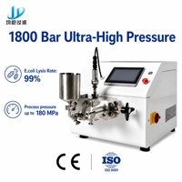Homogénéisateur haute pression de laboratoire 1800 bars pour nano-émulsion et rupture cellulaire