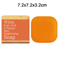 Sabun asam Kojic buatan tangan padat untuk dewasa pemutih antiseptik perawatan kulit antijerawat dengan madu aroma Lemon penggunaan rumah Hotel Spa
