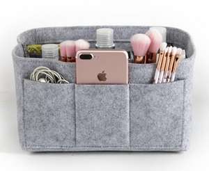 Bolsa de fieltro personalizada para cosméticos, bolso de fieltro multiusos para almacenamiento - Product Image 4