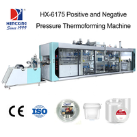 Machine de thermoformage automatique à moteur pour feuilles PP, PET, PS et PVC - Boîtes à hamburgers, contenants à fruits, boîtes à salades