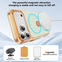 Coques de téléphone portable antichoc avec support magnétique réglable en métal pour iPhone 17 18 Pro Max, compatibles avec la recharge sans fil – Nouvelles tendances