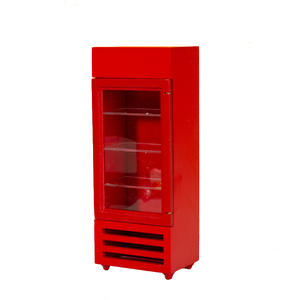 Nouveau 2025 Mini réfrigérateur miniature 1:12 en bois à monter soi-même, modèle 12 points, porte verticale simple, pour maison de poupée et ornements - Product Image 6