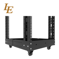 Système de rack ouvert 42U 200 kg conforme à la norme IEC297-2 avec roulettes et vis d'expansion pour fixation en stock, en acier SPCC thermolaqué