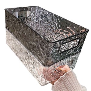 Glacier Pattern Stackable Cosmetic Organizer Basket With Drawers For Desktop Use - Product Image 5