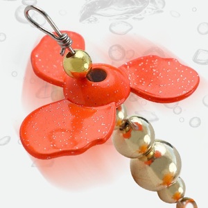 Esca da Pesca a Forma di Cucchiaio Spirale in Metallo con Gancio Triplo e Piuma di Tacchino per Pesca in Acqua Dolce - Product Image 3