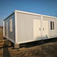 Maison conteneur préfabriquée contemporaine de luxe Conception de paquet plat modulaire détachable portable pour le salon et le bureau