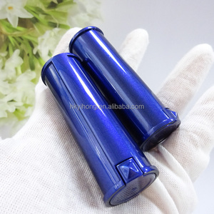 Tube de rouge à lèvres vide unique avec capuchon pressé, surface nacrée, emballage cosmétique pour baume à lèvres, manchon métallisé, tube de rouge à lèvres, maquillage, estampage à chaud - Product Image 5