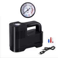 Gonfleur électrique portable pour pneus de voiture et de vélo, en ABS et métal, pompe à air d'urgence pour pneus, ballon gonflable pour véhicules