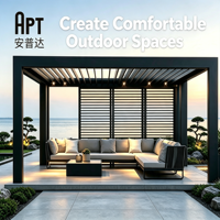 Pergola motorisée à lames orientables en aluminium, style moderne, gazebo sur mesure, auto-installable, résistante au vent et à la neige, pavillon de patio extérieur